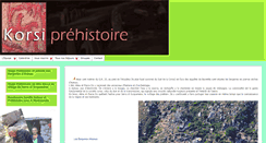 Desktop Screenshot of korsi-prehistoire.a-montagnola.com