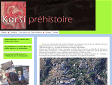 Tablet Screenshot of korsi-prehistoire.a-montagnola.com